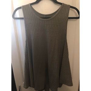 Army green tank top